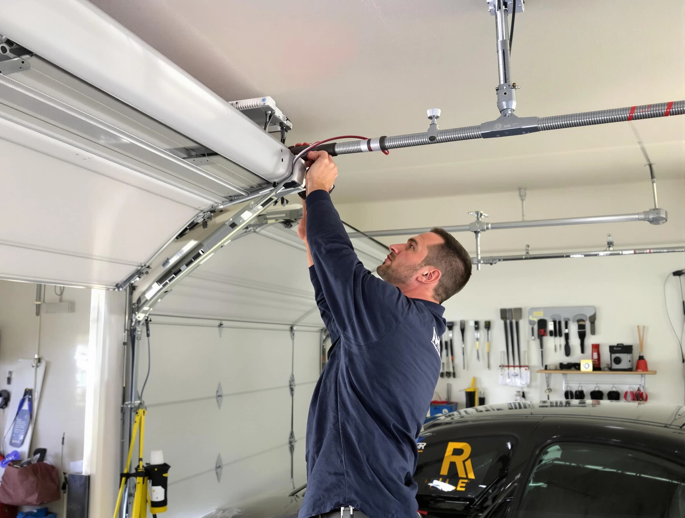 West Pleasant View Garage Door Repair technician performing garage door cable repair in West Pleasant View
