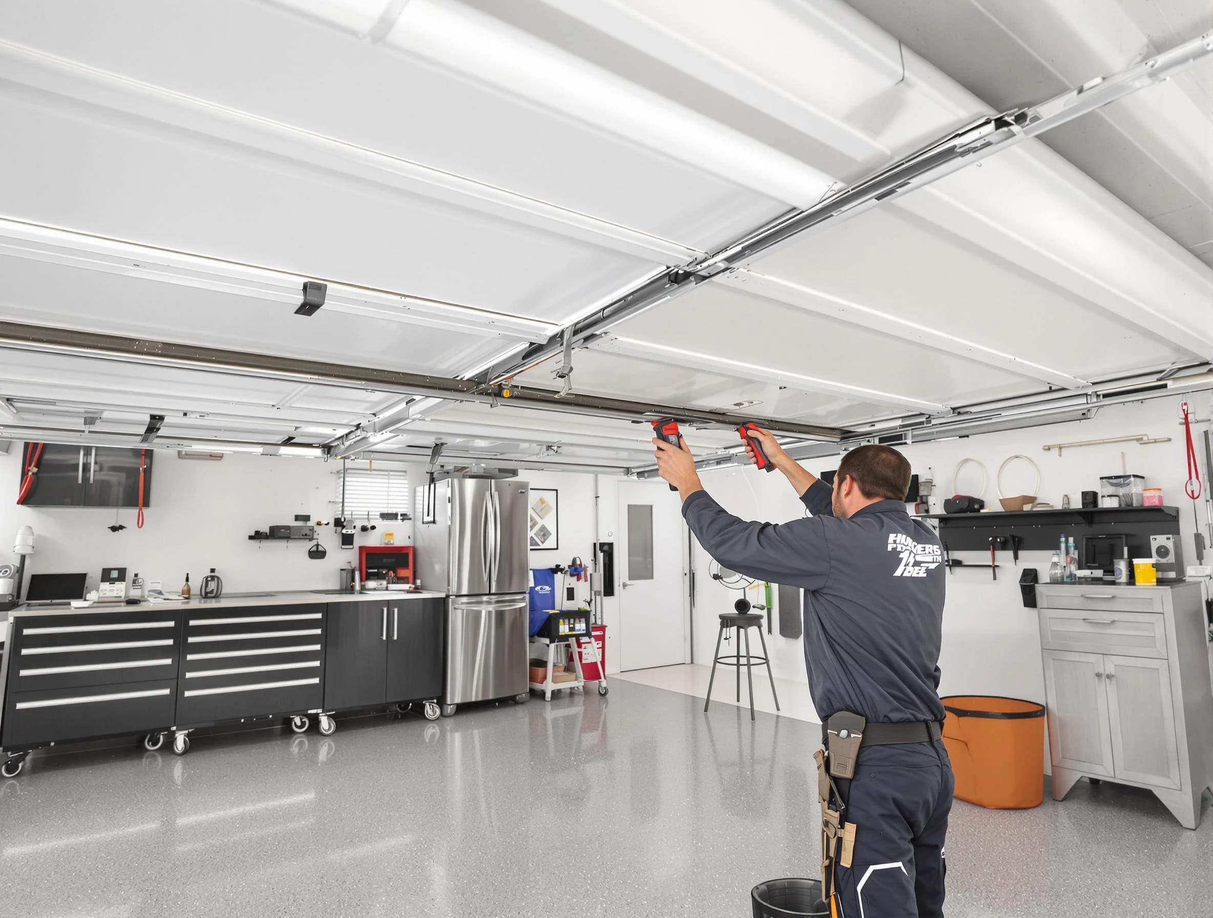 Overhead garage door repair service by West Pleasant View Garage Door Repair in West Pleasant View