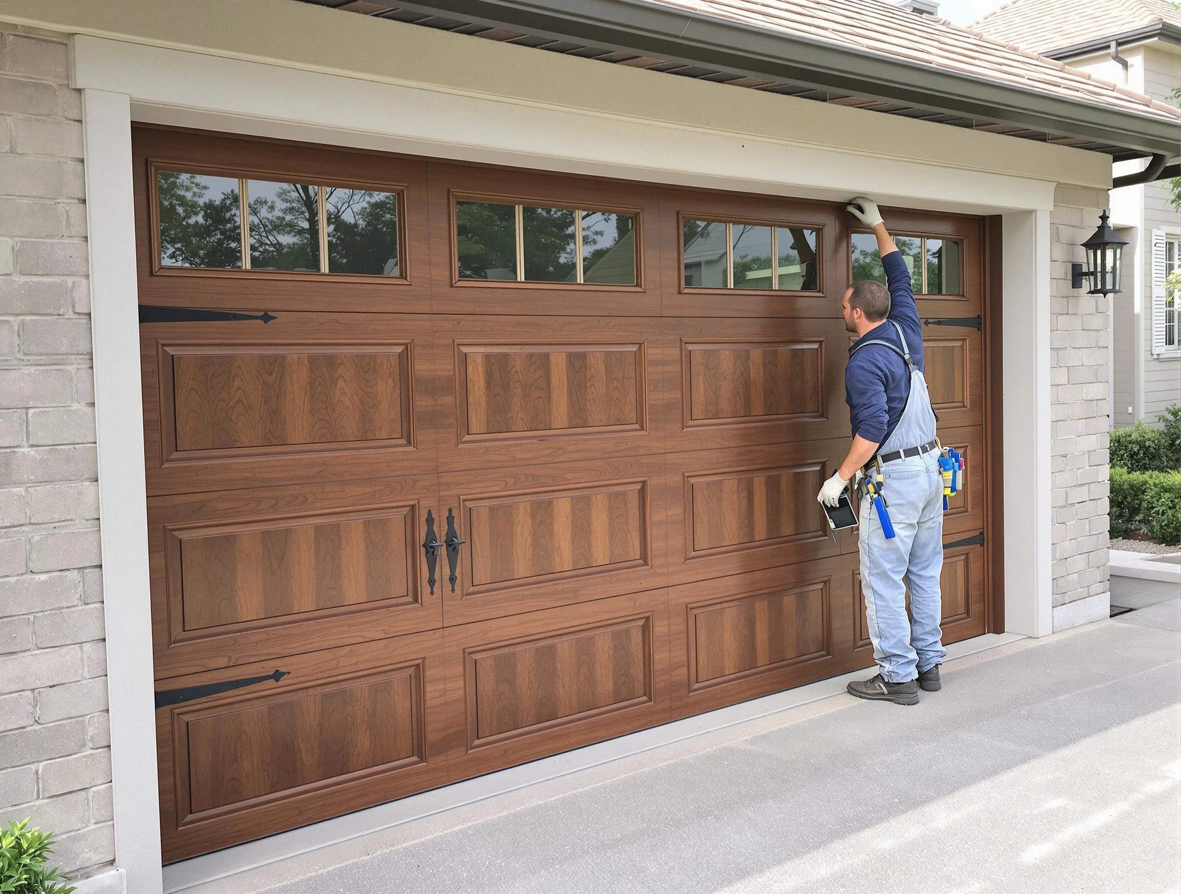 Custom garage door showcase by West Pleasant View Garage Door Repair in West Pleasant View